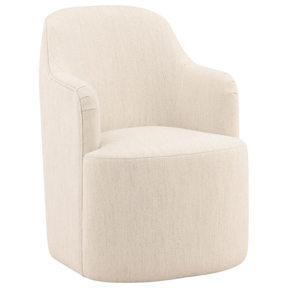Blue Sun Designs Londyn Dining Arm Chair with Avalon Cream Upholstery, , large