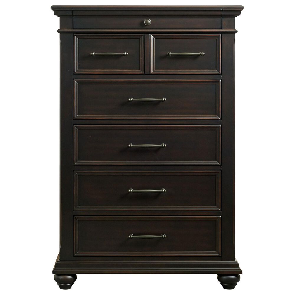 Mayberry Hill Slater 6-Drawer Chest in Black, , large