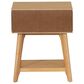Linon Home Decor Catlett Side Table Nightstand in Natural, , large