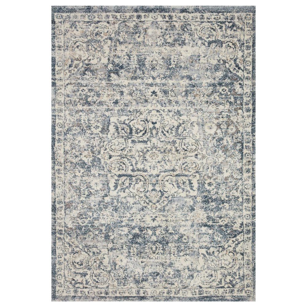 Loloi Theory THY-02 2"7" x 4" Ivory and Blue, , large