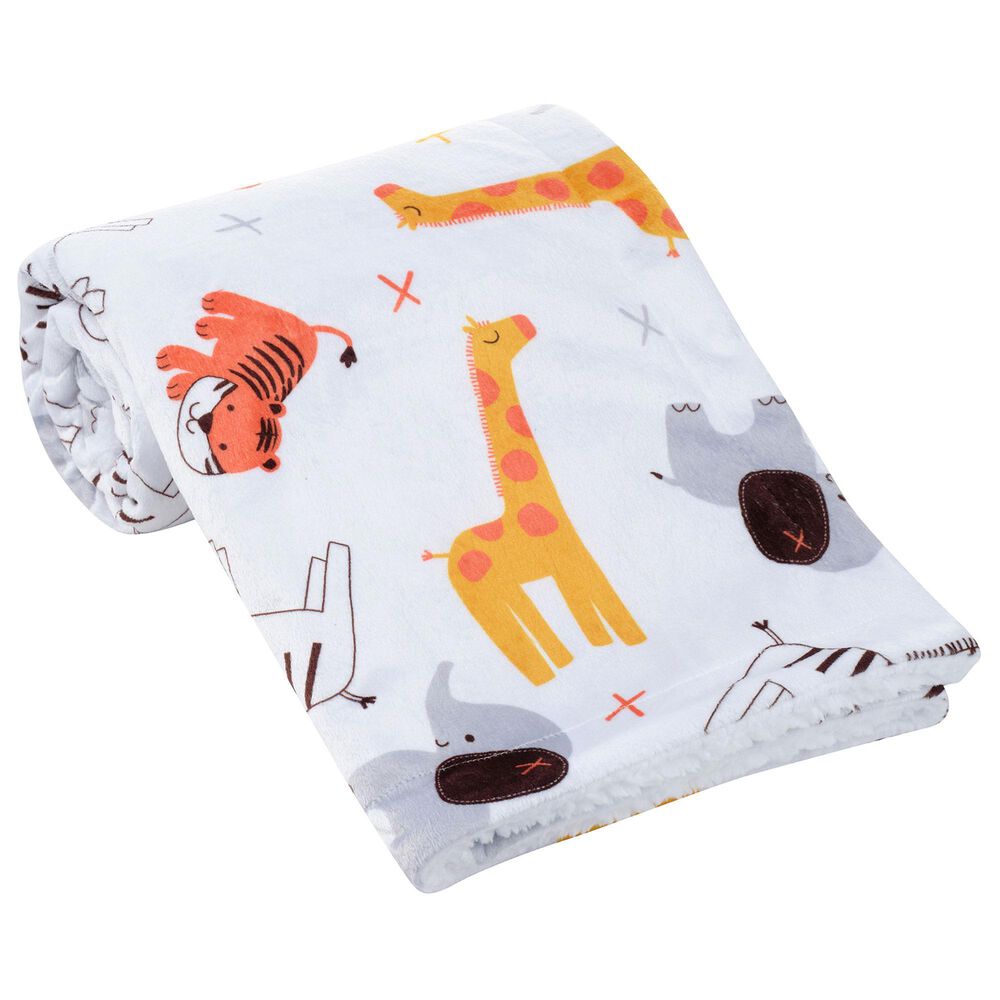Lambs &amp; Ivy Lollipop Jungle Baby Blanket in Multicolor, , large
