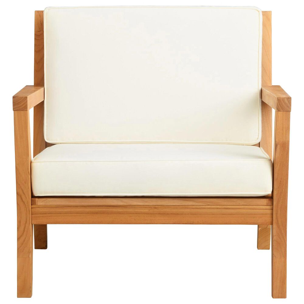 Linon Home Decor Carenen Patio Arm Chair in White, , large