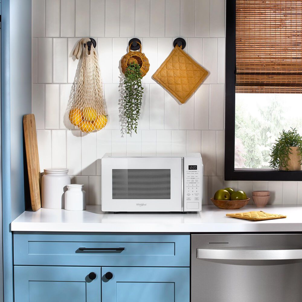 Whirlpool 0.7 Cu. Ft. Countertop Microwave with Steam Clean in White, , large