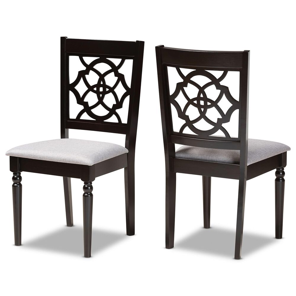 Baxton Studio Renaud Side Chair in Dark Brown (Set of 2), , large