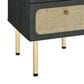 Modway Chaucer 2 Drawer Nightstand in Black, , large