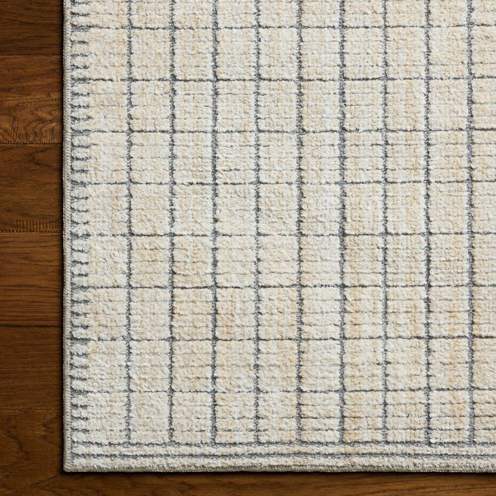 Amber Lewis x Loloi Bexley Slate and Natural 2'7" x 4' Area Rug, , large
