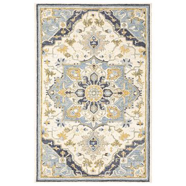 Oriental Weavers Alfresco 28402 5" x 8" Blue Area Rug, , large