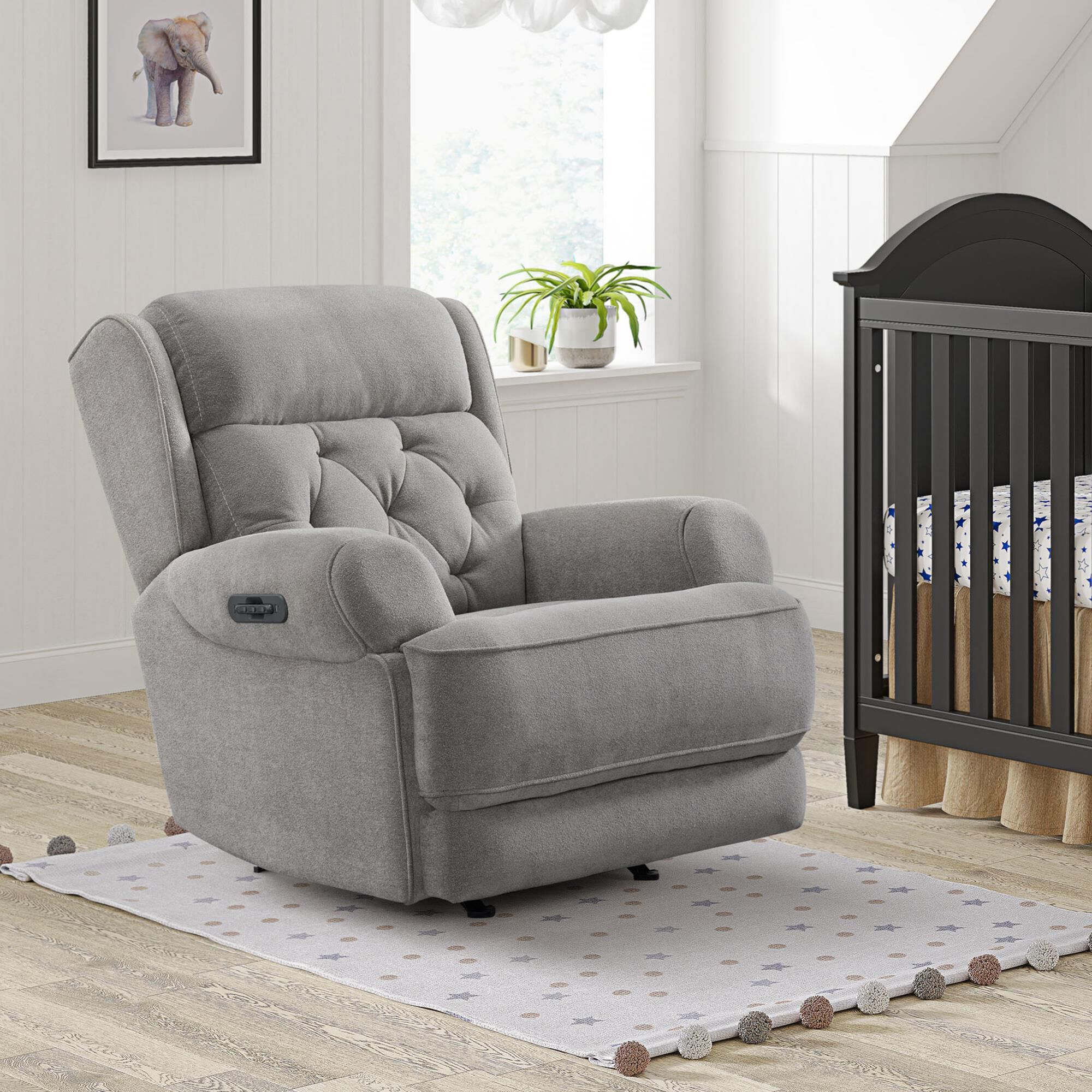 Eastern Shore Abby Triple Power Nursery Glider Chair in Slate