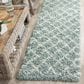 Safavieh Dallas Shag SGD258C-28 2"3" x 8" Seafoam/Ivory Runner, , large