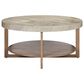 Belle Furnishings Danby Cocktail Table in Nutmeg and Alabaster, , large