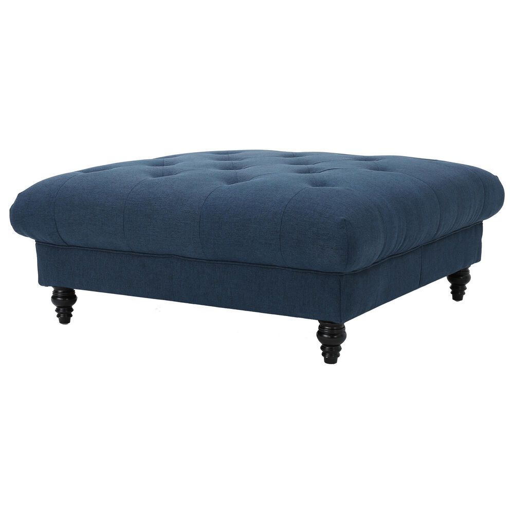 Noble House Bordeaux Ottoman in Dark Blue, , large