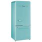 Unique Appliances Classic Retro 18 Cu. Ft Bottom Freezer Refrigerator in Ocean Mist Turquoise, , large