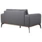 37B Pietro Stationary Leather Loveseat in Gray, , large