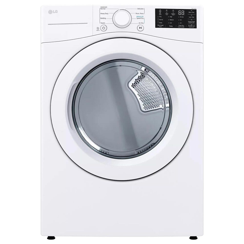 LG 7.4 Cu. Ft. Ultra Large CapacityElectric Dryer with Sensor Dry in White, , large