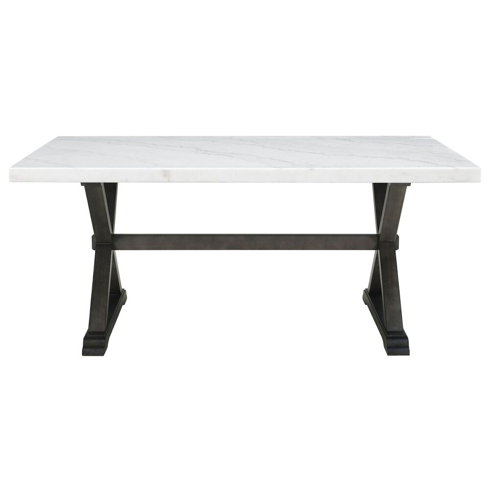 Mayberry Hill Lexi 5-Piece Rectangular Dining Set in Espresso and White, , large