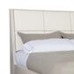Bernhardt Axiom King Upholstered Panel Bed in Linear Gray, , large
