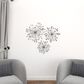 Maple and Jade 24" Round Glam Wall Decor in Black and Clear (Set of 3), , large