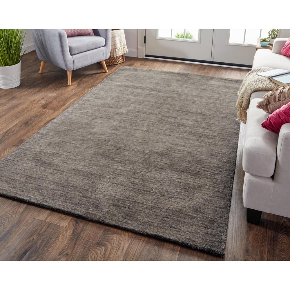 Feizy Luna 8&#39; x 11&#39; Charcoal Area Rug, , large