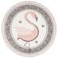 Safavieh Carousel CRK154 6"7" Round Pink and Ivory Kids  Area  Rug, , large