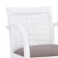 Linon Home Decor Samantha Woven Arm Chair in White, , large