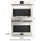Fulgor Milano Sofia 30" Pro Double Electric Wall Oven with Convection in Stainless Steel, , large