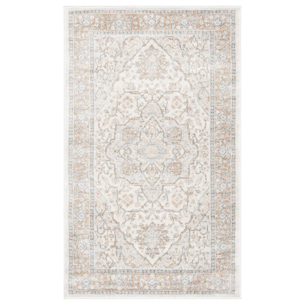 Safavieh Isabella ISA936A 3" x 5" Cream and Beige Area Rug, , large