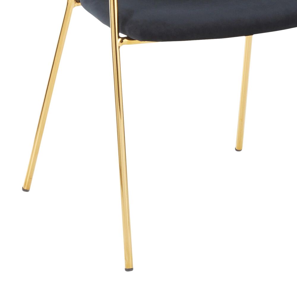 Lumisource Napoli Chair in Black and Gold &#40;Set of 2&#41;, , large