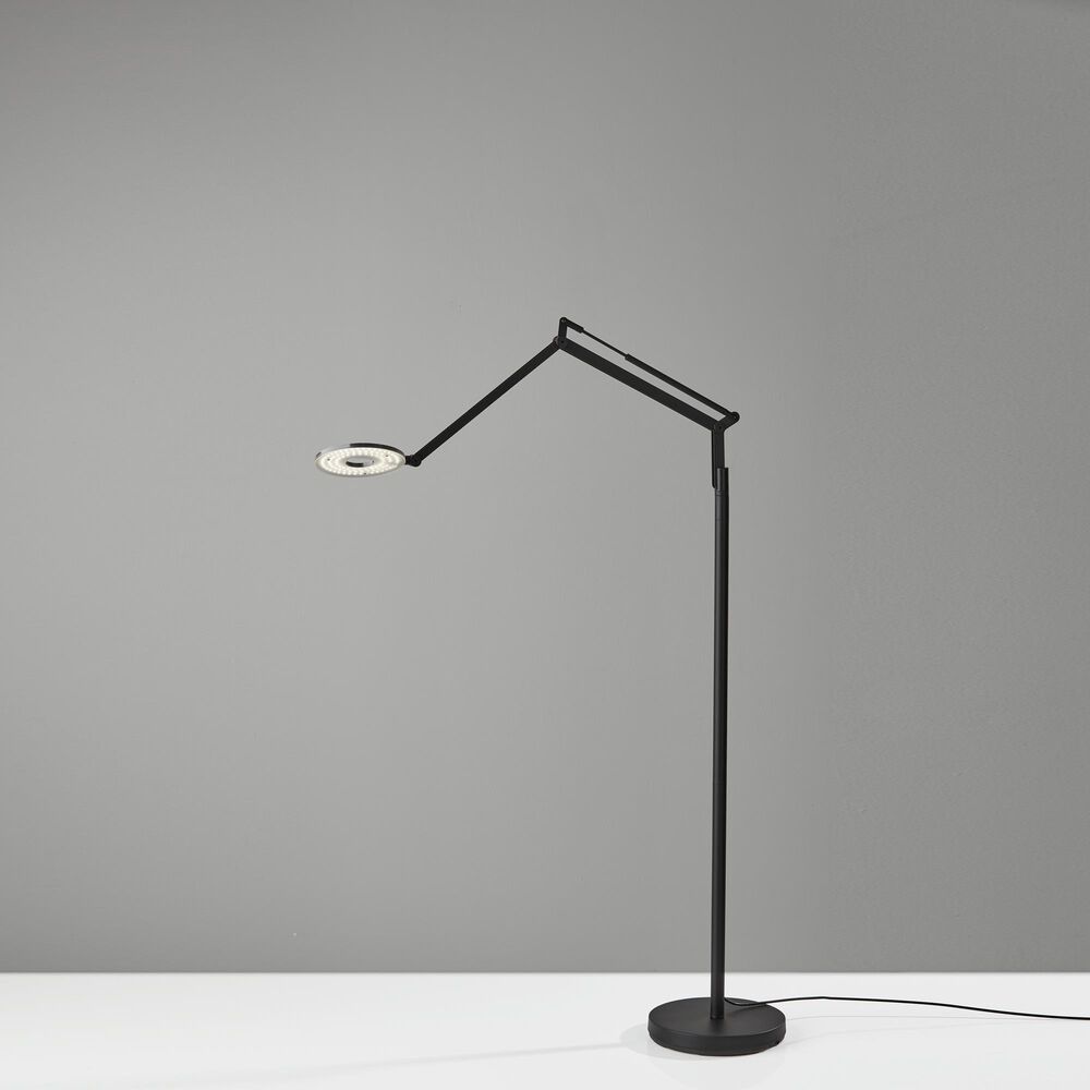 Adesso Gordon LED Floor Lamp in Black, , large