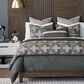 Eastern Accents Enoch 27" Square Euro Pillow Sham in Grigio Smoke and Raya Stone, , large