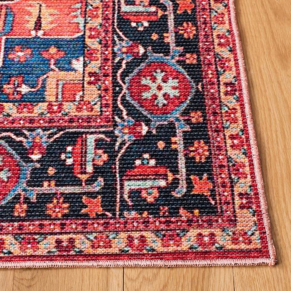 Safavieh Serapi 4&#39; x 6&#39; Red and Blue Area Rug, , large