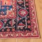 Safavieh Serapi 4" x 6" Red and Blue Area Rug, , large