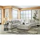Ashley Regent Park Oversized Accent Ottoman in Pewter, , large