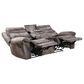 Steve Silver Nashville Manual Reclining Sofa with Drop Down Console in Grey, , large