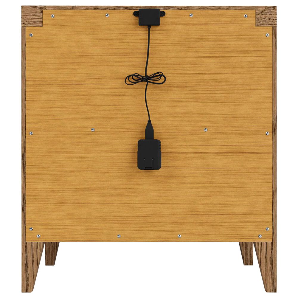 Shannon Hills Hallbrooke 1-Drawer Nightstand in Nutmeg Oak with USB Ports, , large