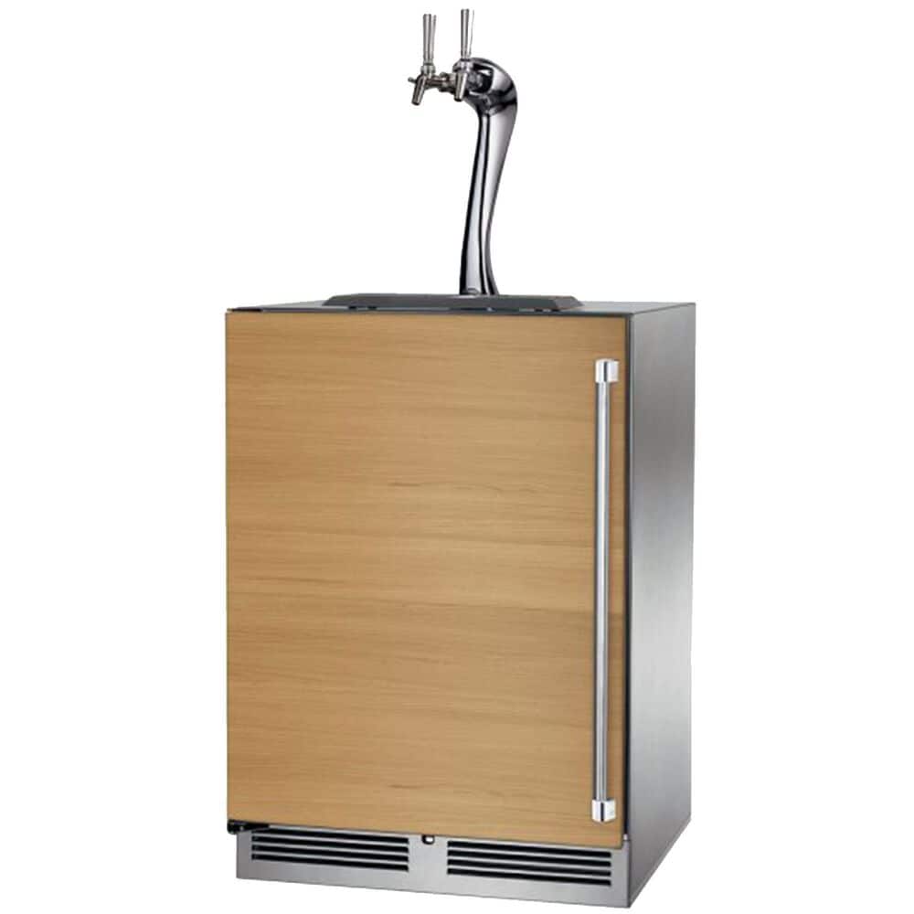Perlick Signature Marine 5.2 Cu. Ft. Indoor 2-Faucet Adara Beverage Dispenser with Left Hinge Solid Door in Panel Ready and Stainless Steel, , large
