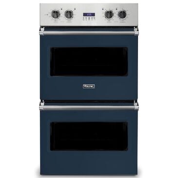 Viking Range 5 Series 30" Double Electric Wall Oven in Slate Blue, , large