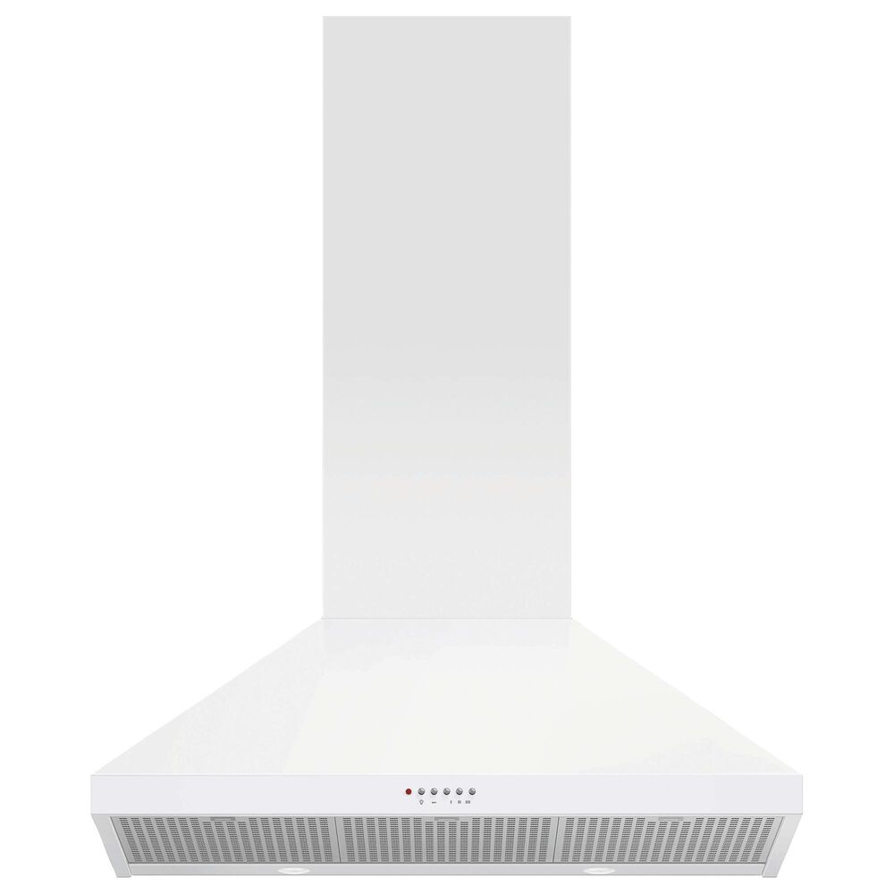 Fisher &amp; Paykel 36&quot; Classic Wall Hood with Pyramid Chimney in White, , large
