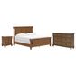 Ashley Rowlenstown California King Panel Bed with Dresser and Nightstand in Brown, , large