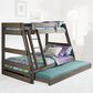 Rusticvale Twin/Full Bunkbed w/ Trundle, , large