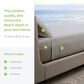 Cariloha Resort 4-Piece Full Sheet Set in Harbor Gray, , large