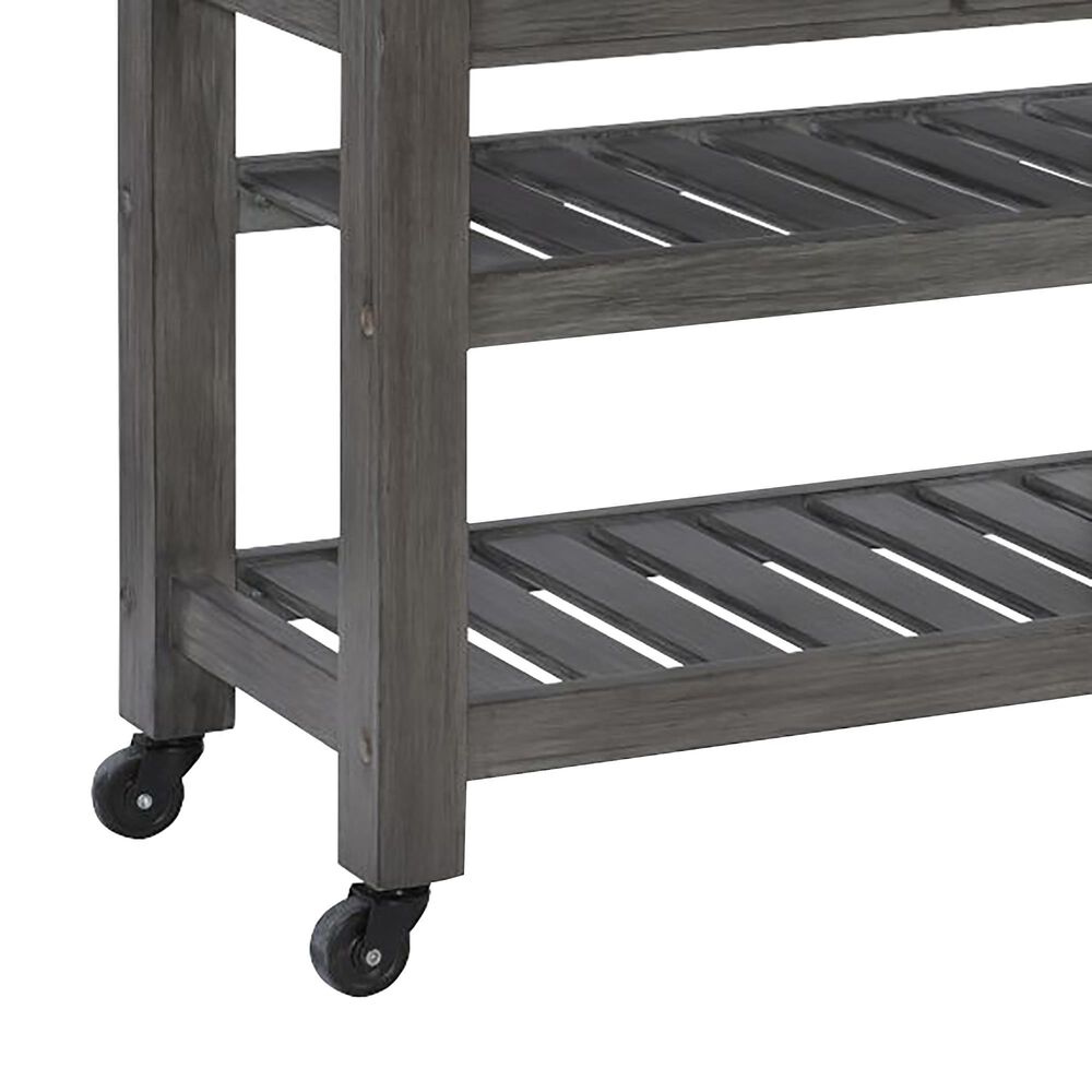 Parkerville Furniture Line Kauffman Kitchen Cart in Gray, , large