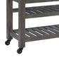 Parkerville Furniture Line Kauffman Kitchen Cart in Gray, , large