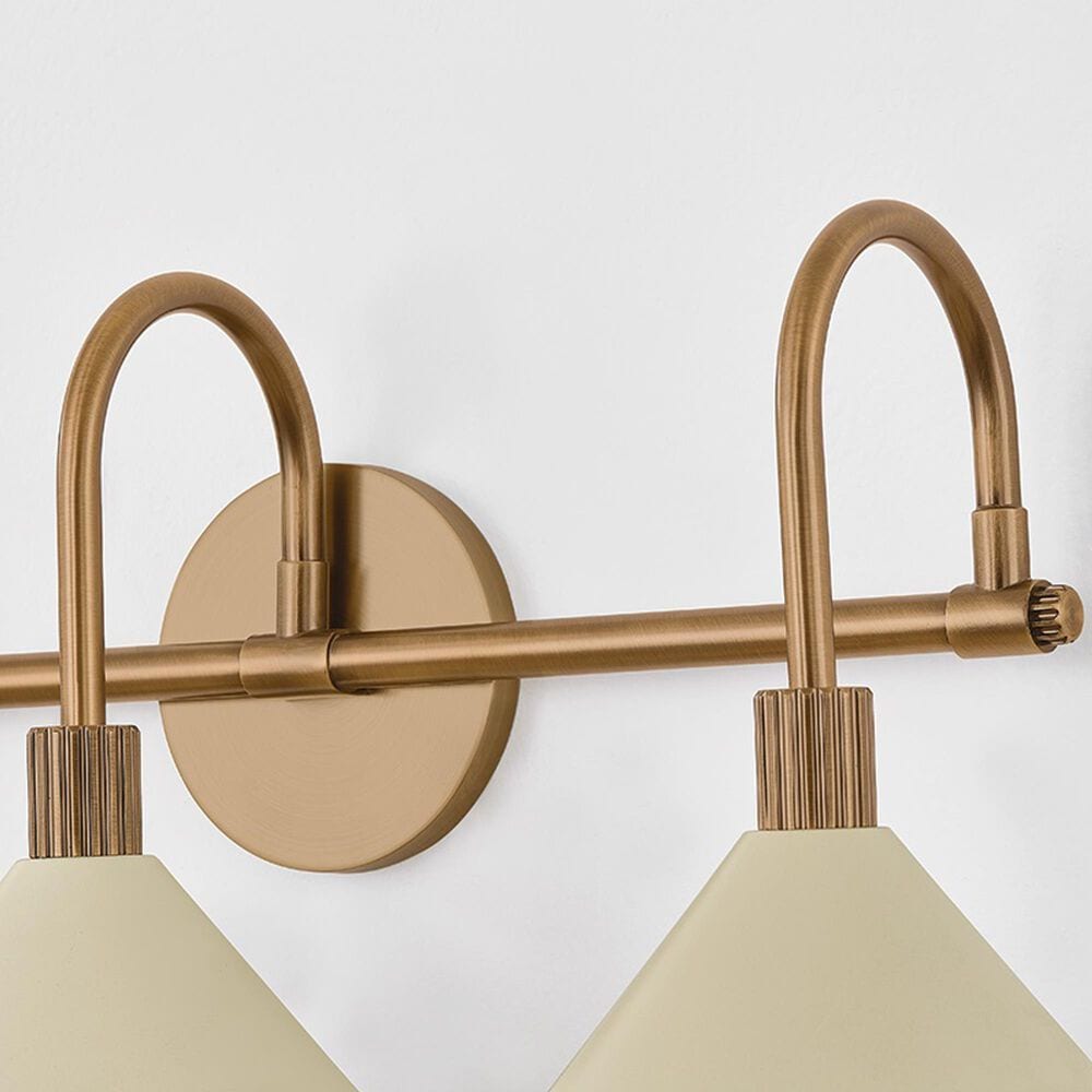 Troy Lighting Jovani 3-Light Bath Vanity in Patina Brass and Soft Sand, , large