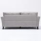 HOMLUX 77"W Woven Fabric Sofa with Pocket Coil Seating, Solid Wood Legs in Light Grey, , large