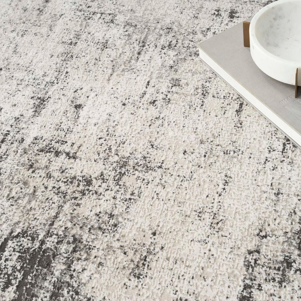 Nourison Desire Grey and Ivory 9&#39; x 12&#39; Area Rug, , large