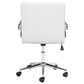 Zuo Modern Partner Office Chair in White and Chrome, , large