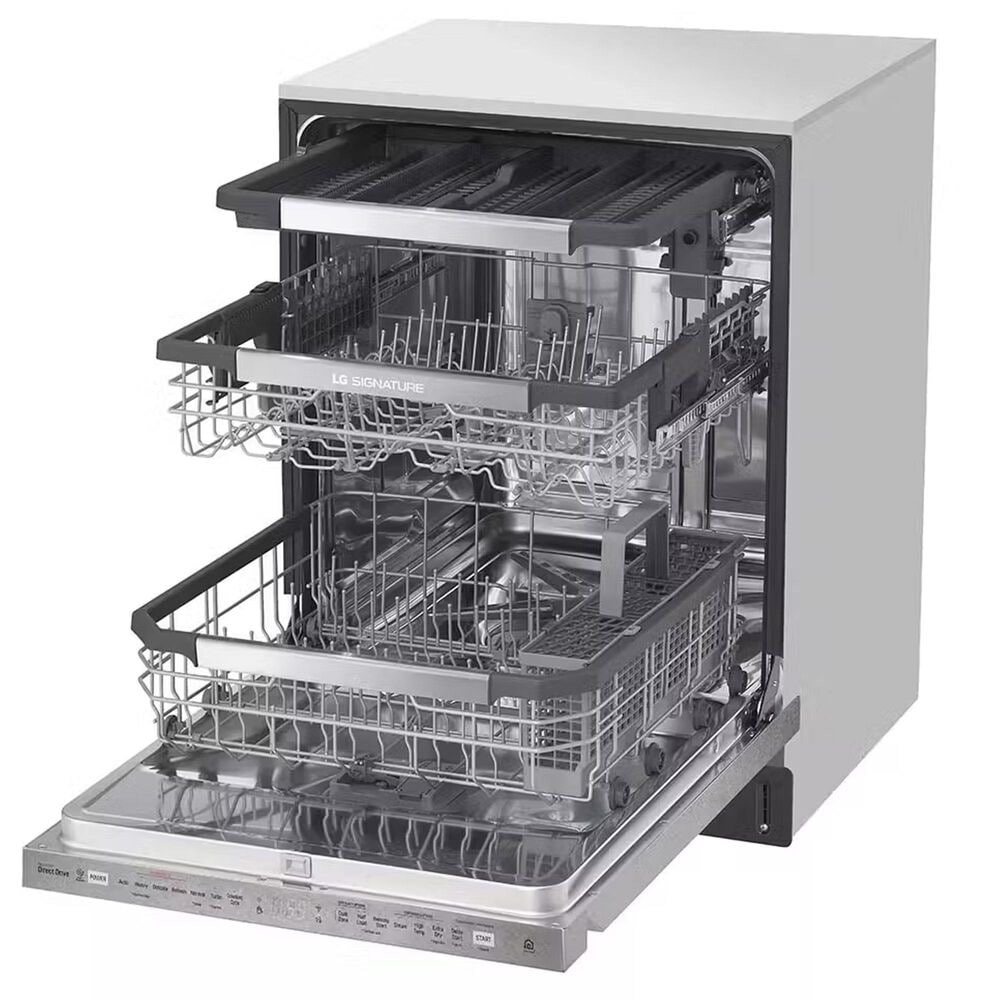 LG Signature Top Control Smart Wi-Fi Enabled Dishwasher with TrueSteam and QuadWash in Stainless Steel, , large
