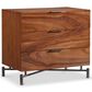 Bernhardt Brasea 3 Drawer Nightstand in Lume and Tungsten with USB Ports, , large