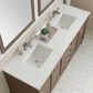 James Martin Vanities Chicago 72" Double Bathroom Vanity in Whitewashed Walnut with 3 cm Lime Delight Quartz Top and Rectangular Sinks, , large