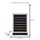 Frigidaire Gallery 5.5 Cubic Feet 52 Bottle Wine Cooler, , large